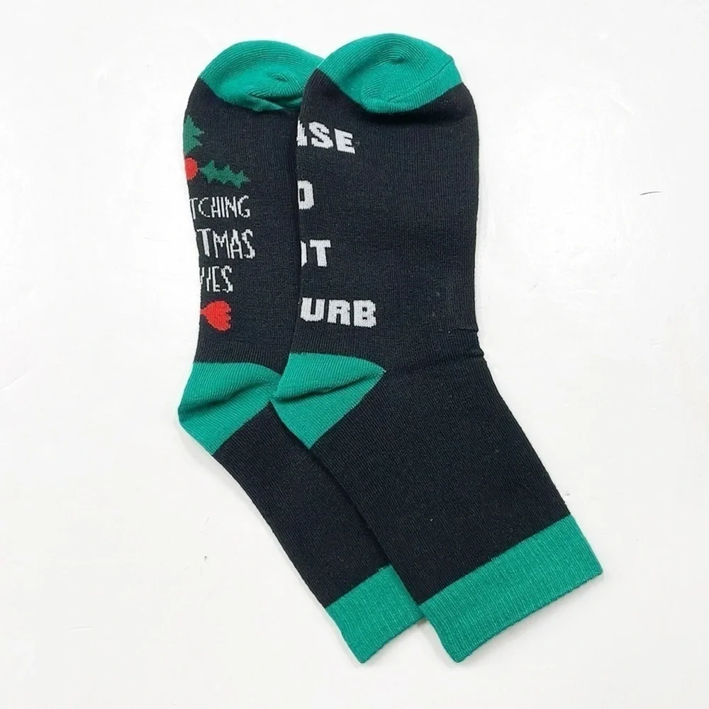 I’m Watching Christmas Movies Please Do Not Disturb socks